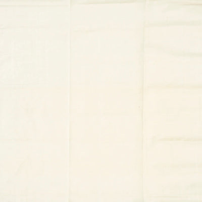 White Handloom Mangalagiri Cotton Saree With Zari Border