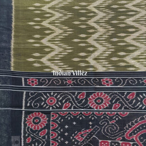 Mehendi Green Gopalpur Tussar Silk Saree