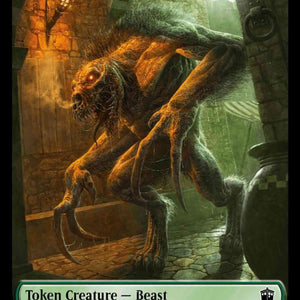Beast Token (17) // Fish Token (10) [Universes Beyond: Doctor Who: Tokens] [Non-Foil]