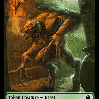Beast Token (17) // Fish Token (10) [Universes Beyond: Doctor Who: Tokens] [Non-Foil]