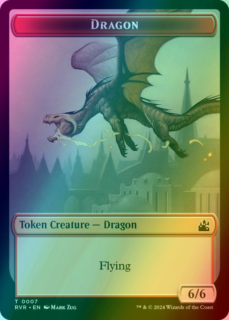 Bird Token (01) // Dragon Token (07) [Ravnica Remastered: Tokens] [Foil]