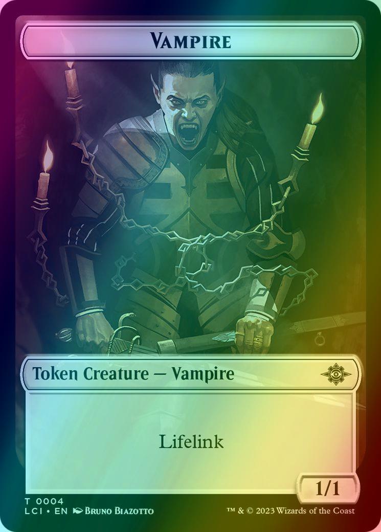 Bat Token (06) // Vampire Token (04) [The Lost Caverns of Ixalan: Tokens] [Foil]