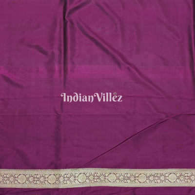 Purple Designer Banarasi Meenakari Katan Silk Saree