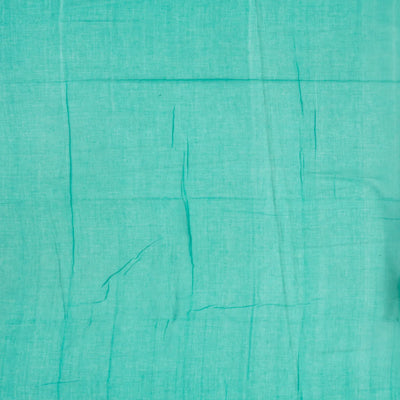 Aquamarine Handloom Bengal Cotton Saree With Buttas