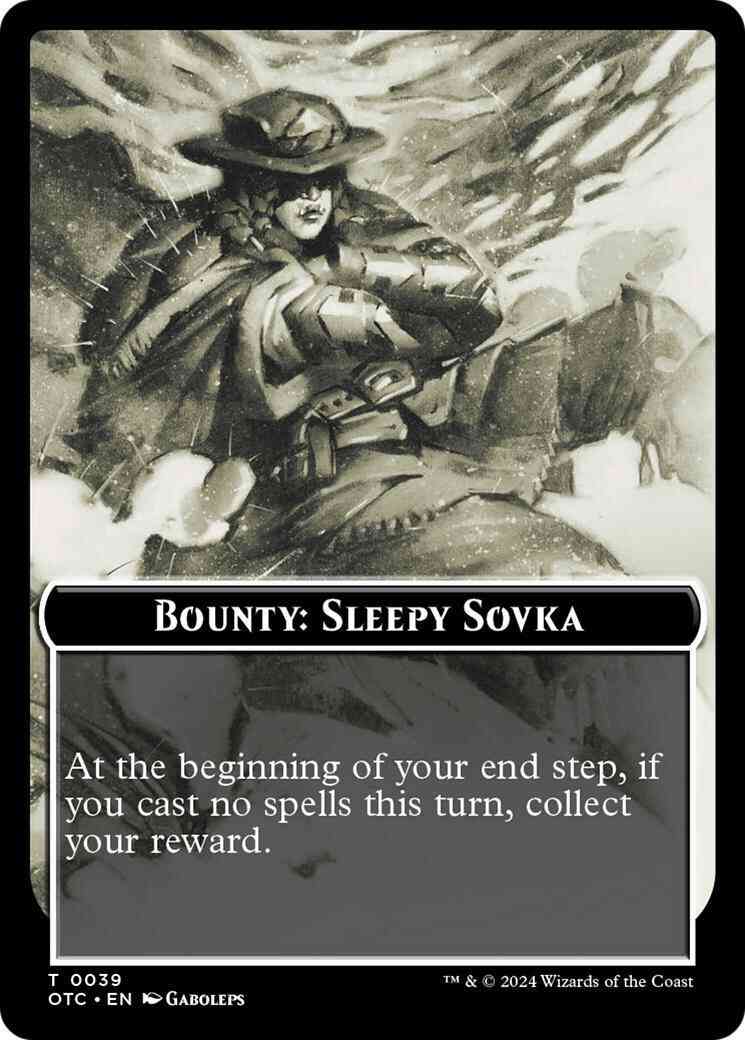 Bounty: Sleepy Sovka Token [39] [Outlaws of Thunder Junction: Commander: Tokens] [Non-Foil]