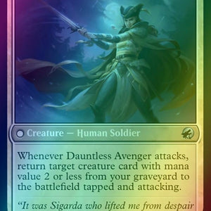 Bereaved Survivor // Dauntless Avenger [4] [Innistrad: Midnight Hunt] [Foil]
