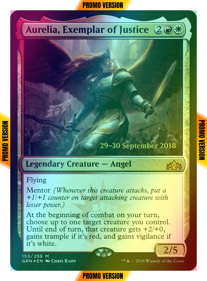 Aurelia, Exemplar of Justice [153s] [Guilds of Ravnica Promos] [Foil]