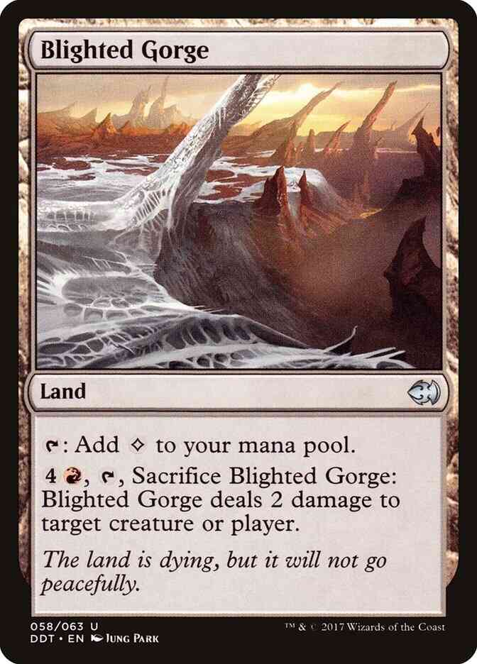 Blighted Gorge [58] [Duel Decks Merfolk vs Goblins] [Non-Foil]