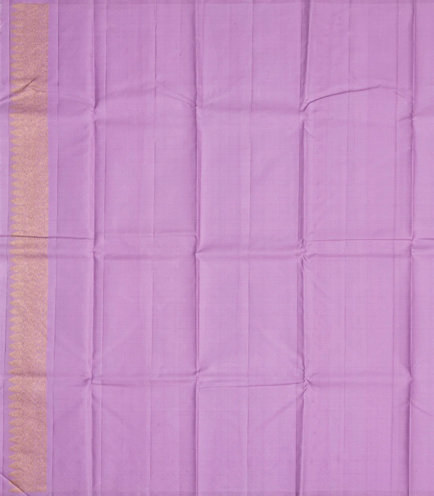 Lavender Handloom Kanchipuram Silk Saree With Butterfly Motifs