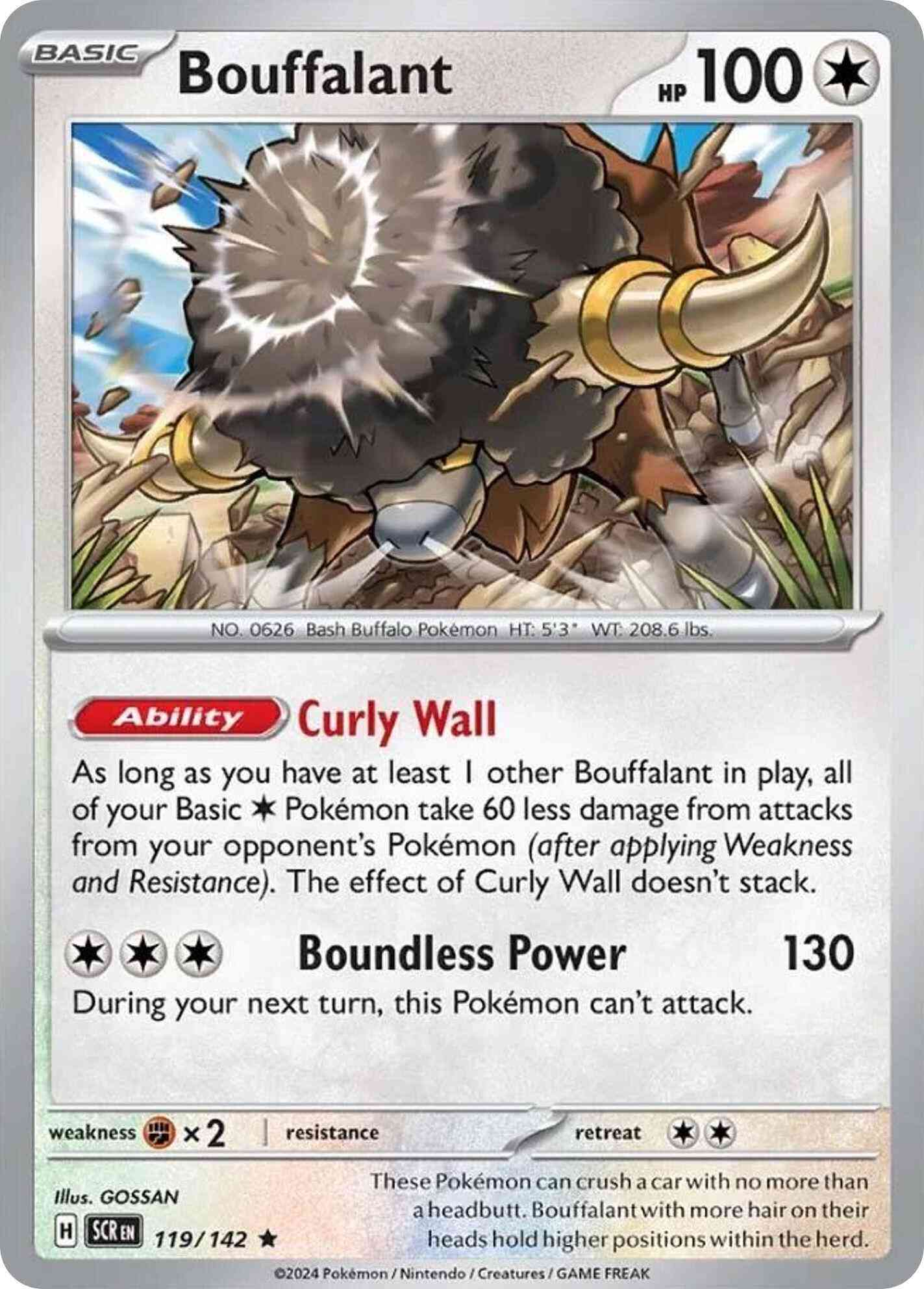 Bouffalant - 119/142 - Rare [sv07-119] [Holo]