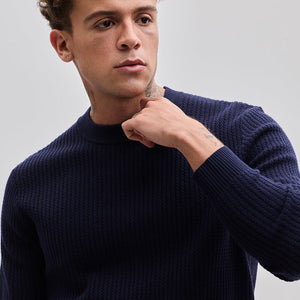 Navy Knitted Sweater