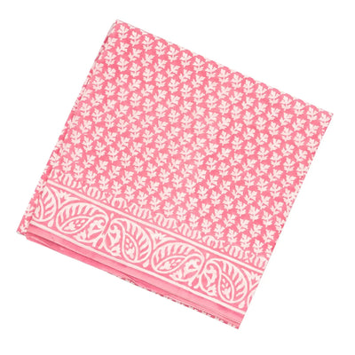 Baby Pink Woven Jaipur Cotton Saree Printed With Floral Motifs