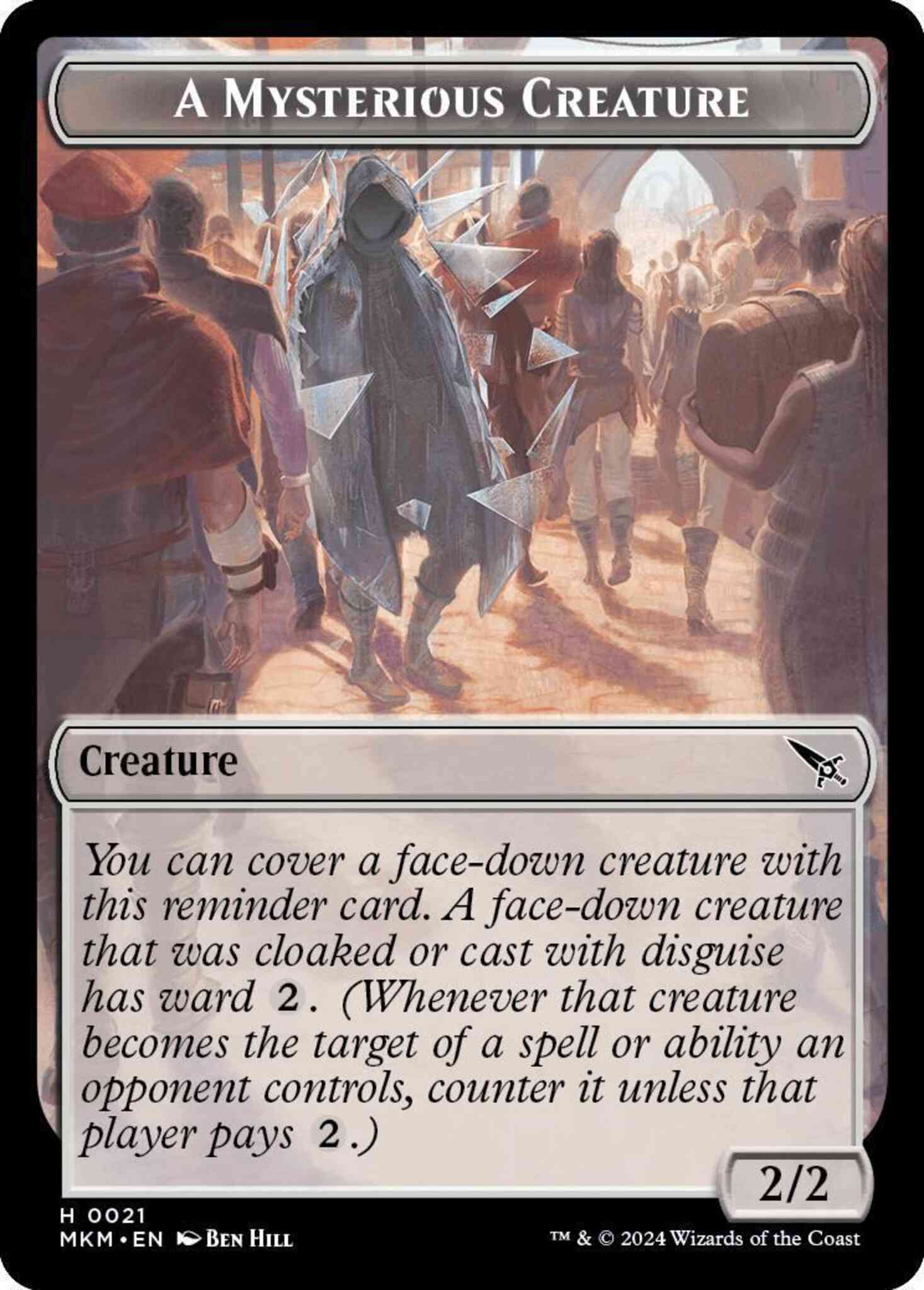 A Mysterious Creature Token (21) // Ooze Token (08) [Murders at Karlov Manor: Tokens] [Non-Foil]
