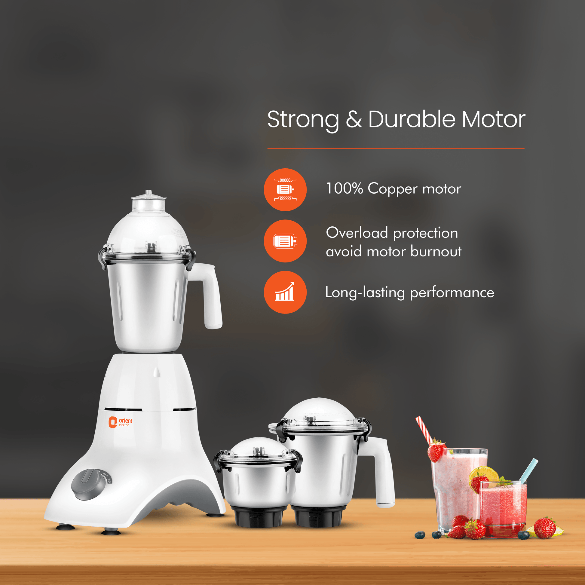 Accord  3 Jar Mixer Grinder