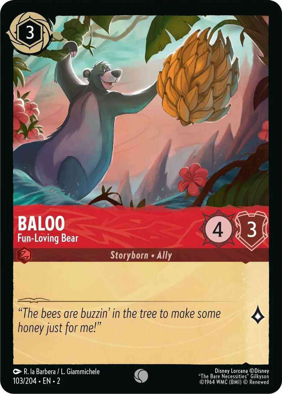 Baloo - Fun-Loving Bear - 103/204 [Rise Of The Floodborn] [Non-Foil]