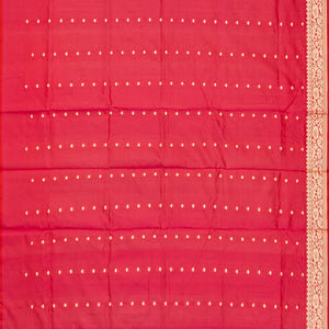 Pink woven Banarasi Silk Saree With Floral Motifs