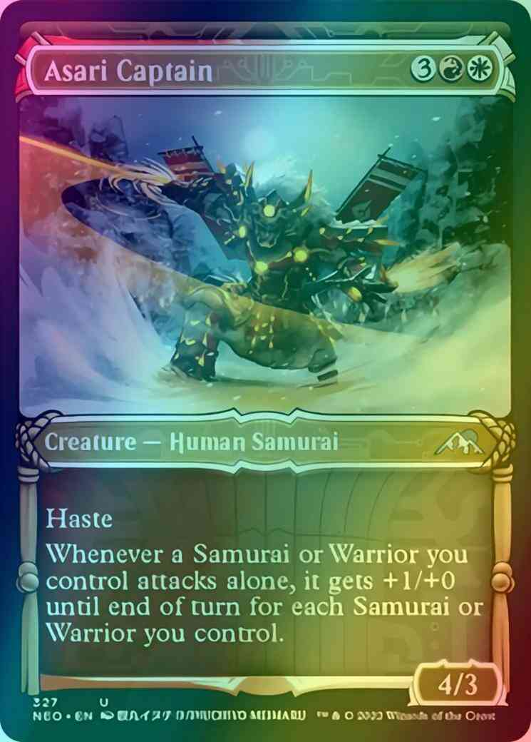 Asari Captain [327] [Samurai Showcase] [Kamigawa: Neon Dynasty] [Foil]