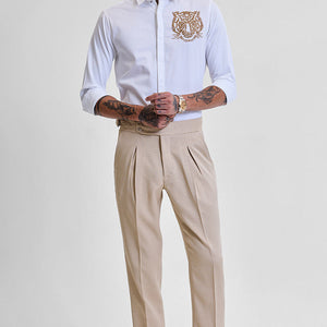 White Embroidered Shirt