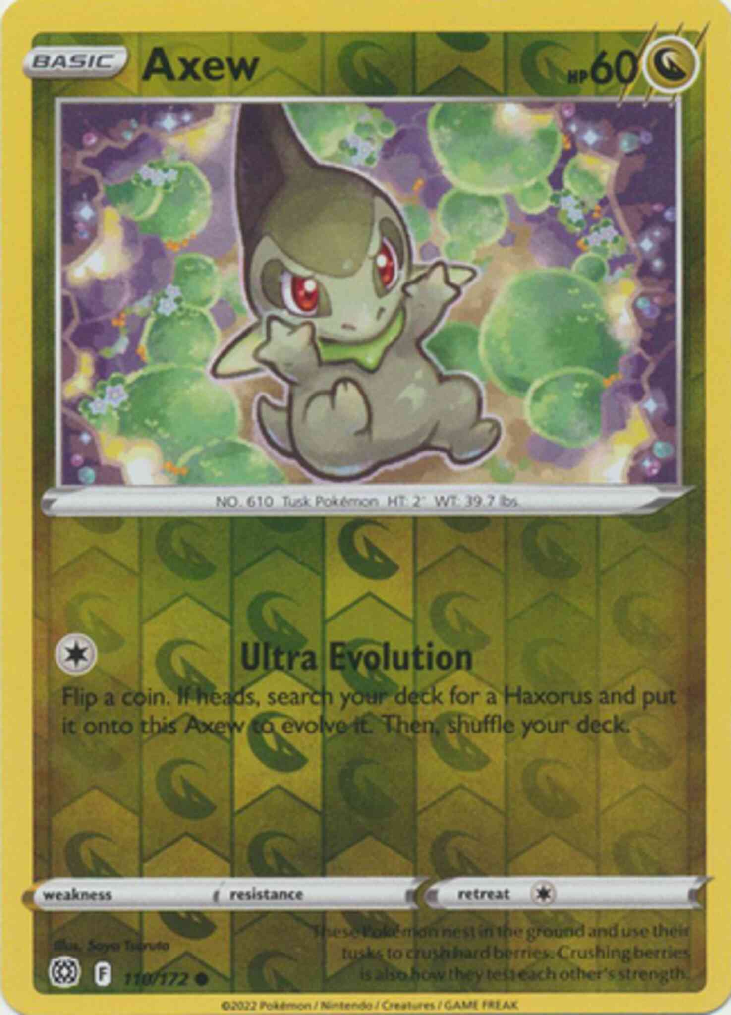 Axew - 110/172 - Common [swsh9-110] [Reverse Holo]