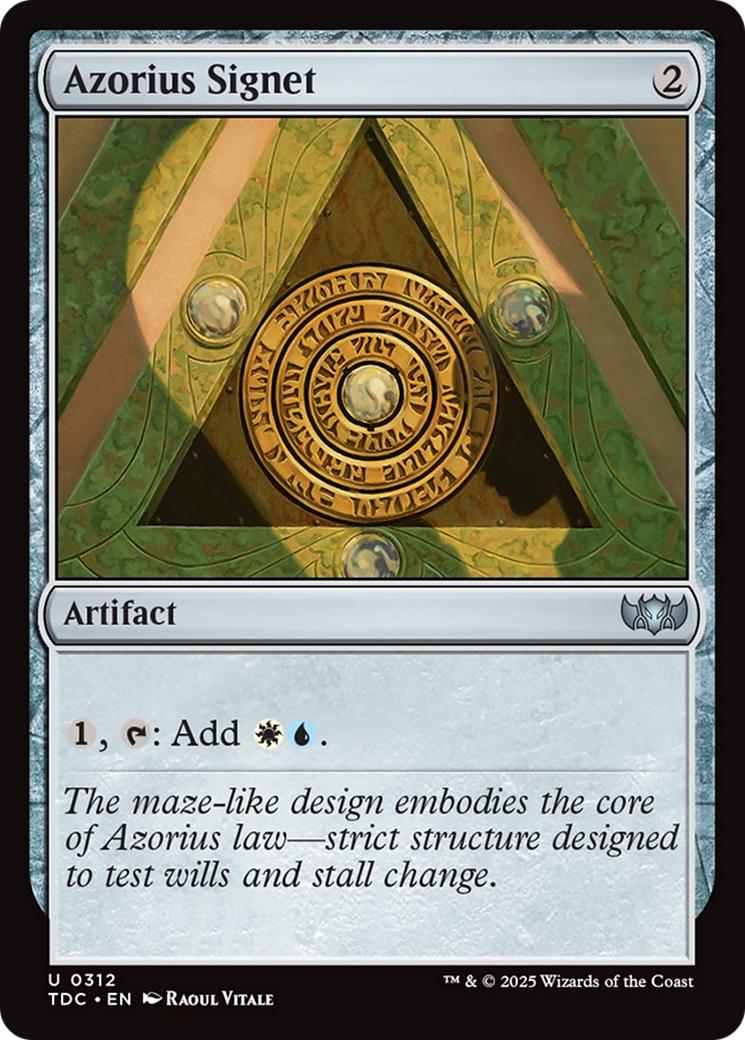 Azorius Signet [312] [Tarkir: Dragonstorm: Commander] [Non-Foil]