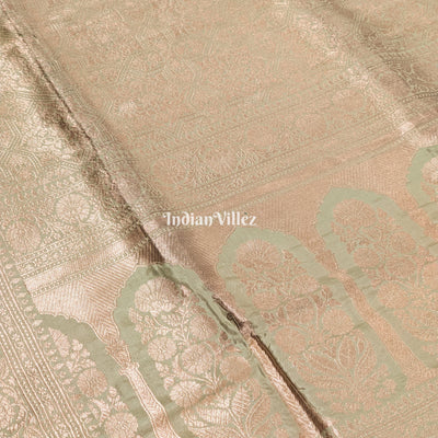 Exclusive Floral Design Banarasi Silk Saree With Tissue Work