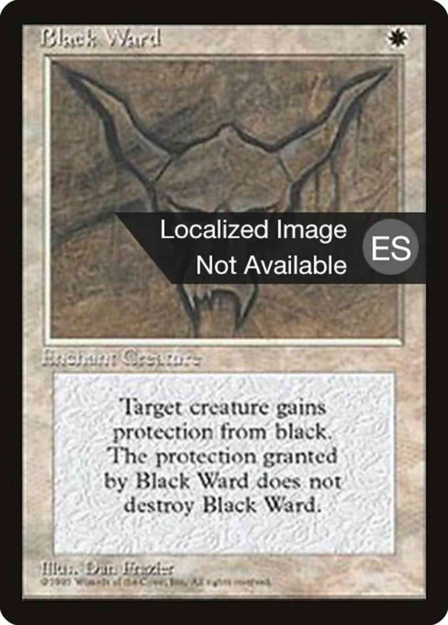 Black Ward - Chinese [8] [Fourth Edition Black Border: Chinese] [Non-Foil]