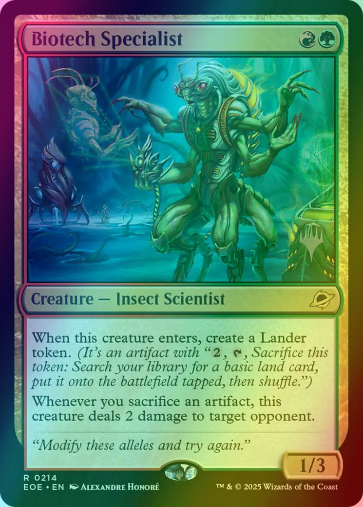 Biotech Specialist [214p] [Promo Pack] [Edge of Eternities: Promos] [Foil]