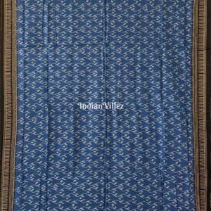 Sky Blue Maniabandha Odisha Ikat Cotton Saree