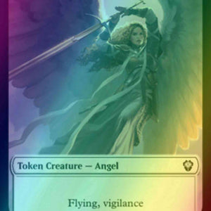 Angel Token (01) // Soldier Token (04) [DMC/DMU Set Symbol] [Dominaria United: Tokens] [Foil]