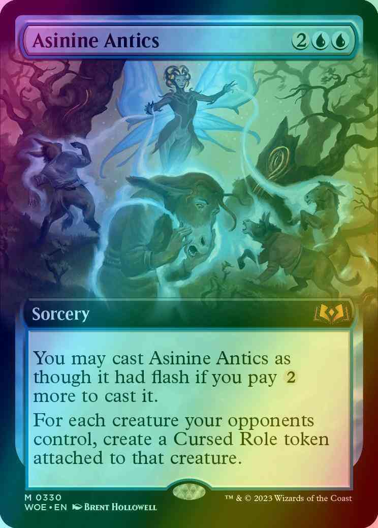 Asinine Antics [330] [Extended Art] [Wilds of Eldraine] [Foil]