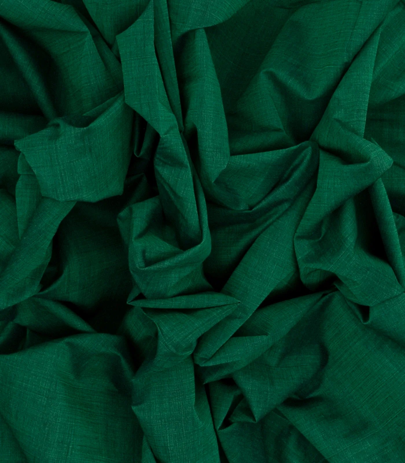 Dark Green Handloom Mangalagiri Cotton Saree With Zari Border