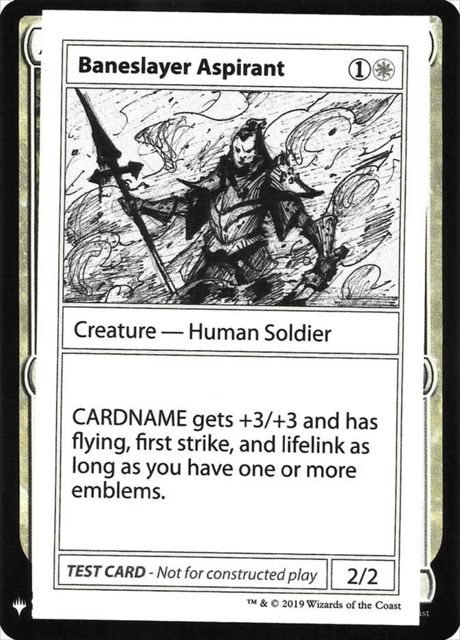 Baneslayer Aspirant - Symbol [3] [Mystery Booster Playtest Cards 2019] [Non-Foil]