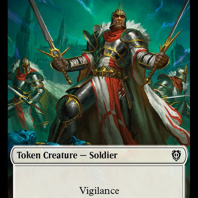 Angel Token (03) // Soldier Token (08) [Phyrexia: All Will Be One: Commander: Tokens] [Non-Foil]