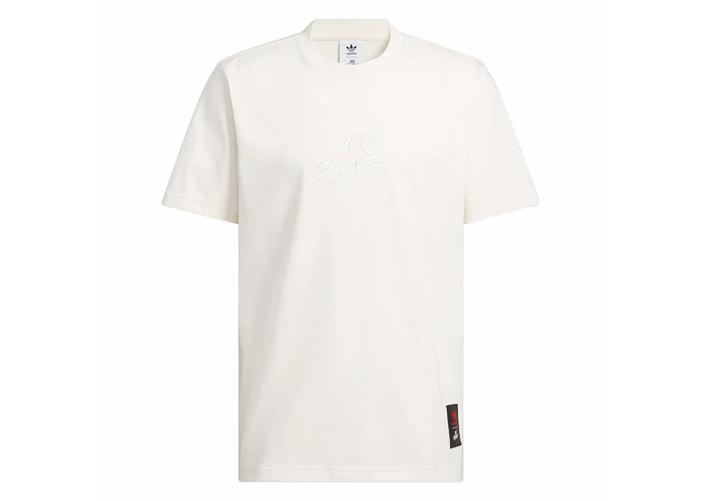 adidas 100 Thieves Tee Chalk White