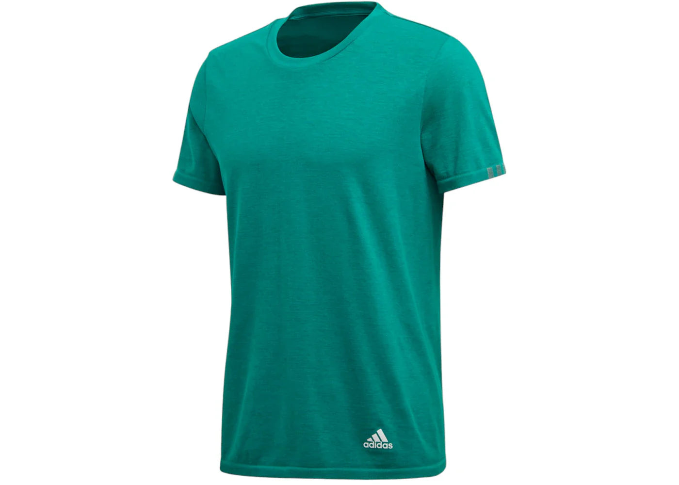 adidas 25/7 Crew Neck Short Sleeve Athletic T-Shirt Green