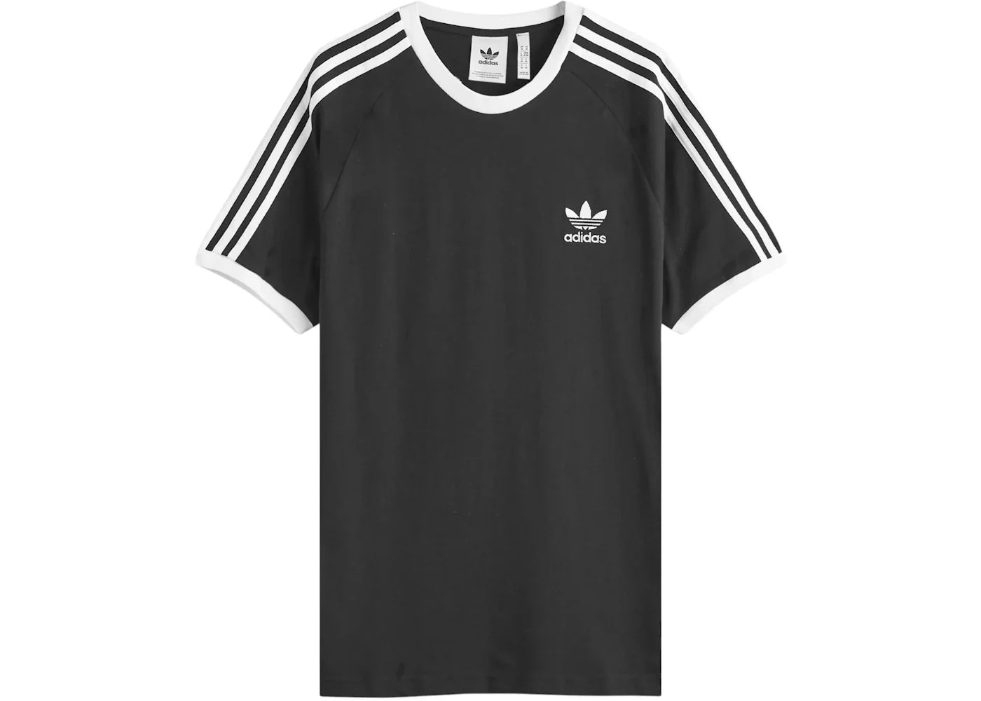 adidas 3 Stripe T-shirt Black