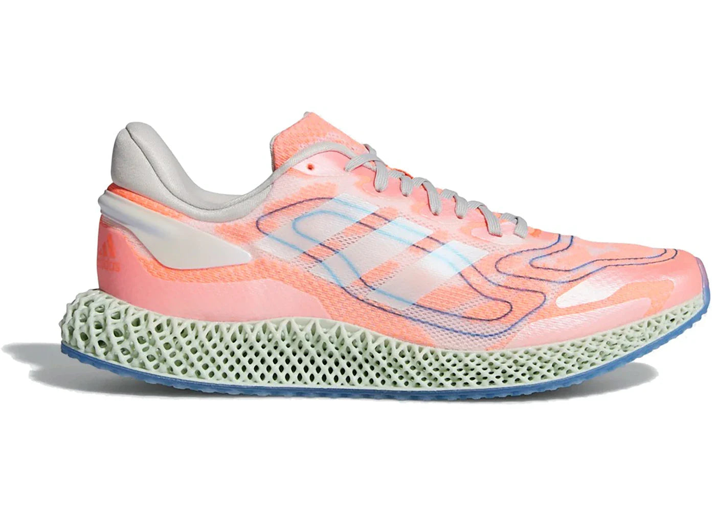 adidas 4D Run 1.0 Cloud White Signal Coral