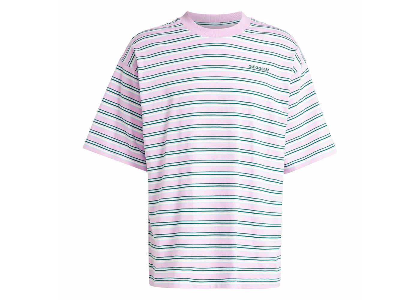 adidas 80s Loose Striped Tee Bliss Lilac