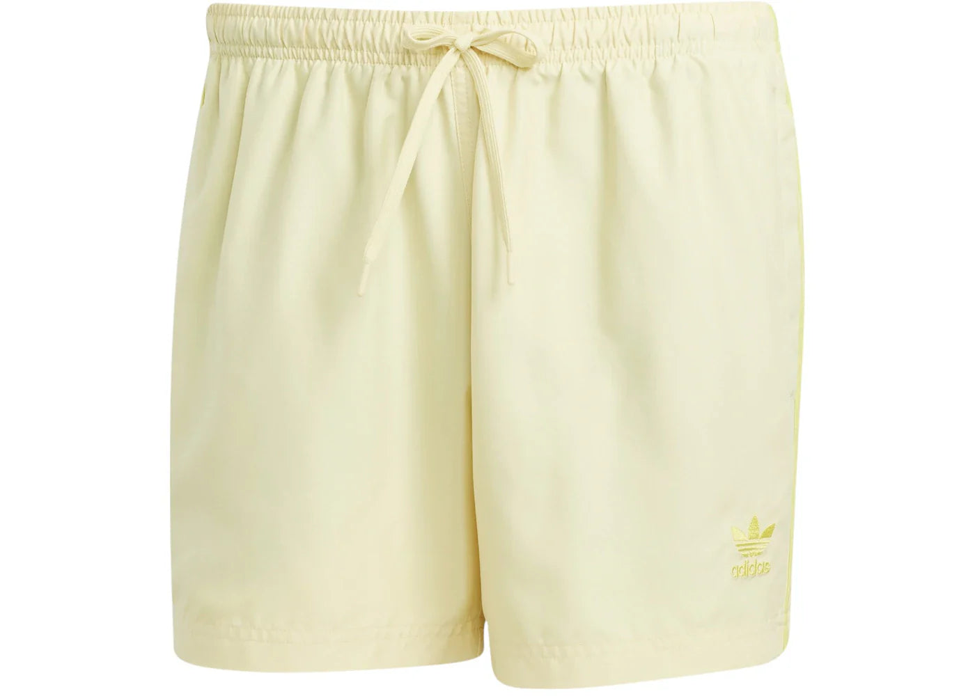 adidas Adicolor 3-Stripes 5-Inch Swim Shorts Powder Yellow