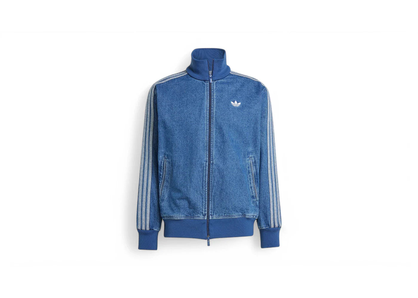 adidas Adicolor Denim Firebird Track Top Medium Blue Denim