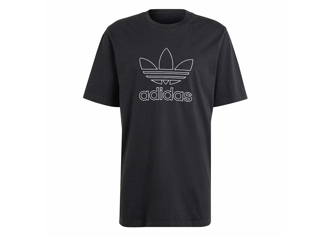 adidas Adicolor Outline Trefoil Tee Black
