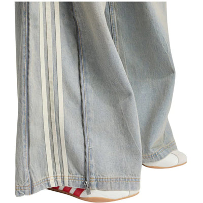 adidas Adilenium Season 3 Zip Washed Denim Pants Light Denim