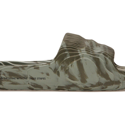 adidas Adilette 22 Slides Olive Strata Silver Green
