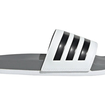 adidas Adilette Comfort Slides Cloud White Core Black Grey Three