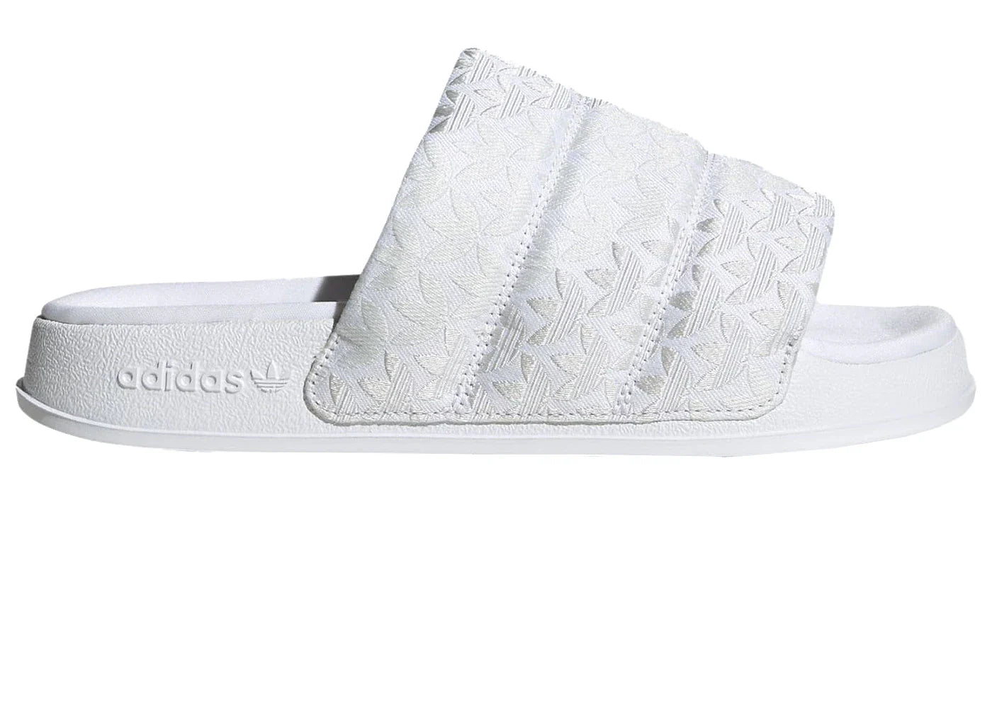 adidas Adilette Essential Slides Triple White (Women's)