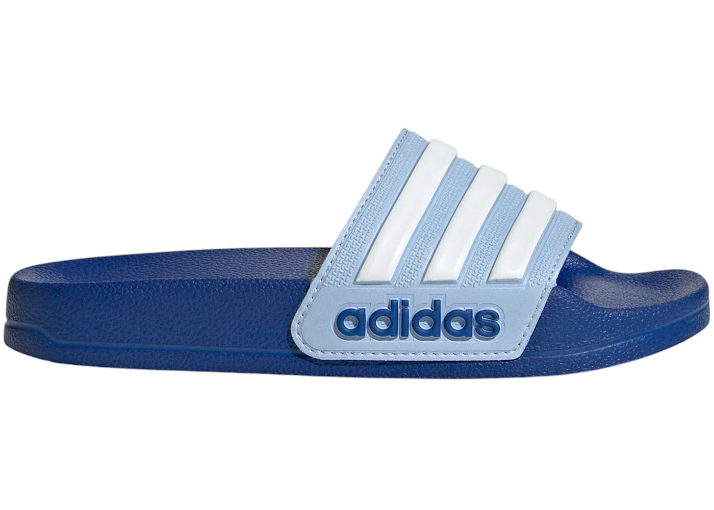 adidas Adilette Shower Slides Blue Dawn Cloud White Royal Blue (GS)