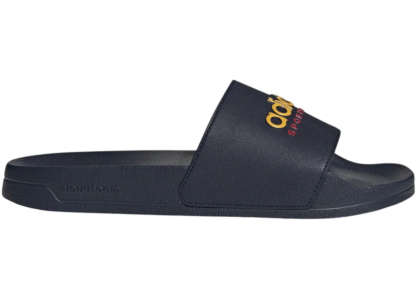 adidas Adilette Shower Slides Legend Ink Bold Gold