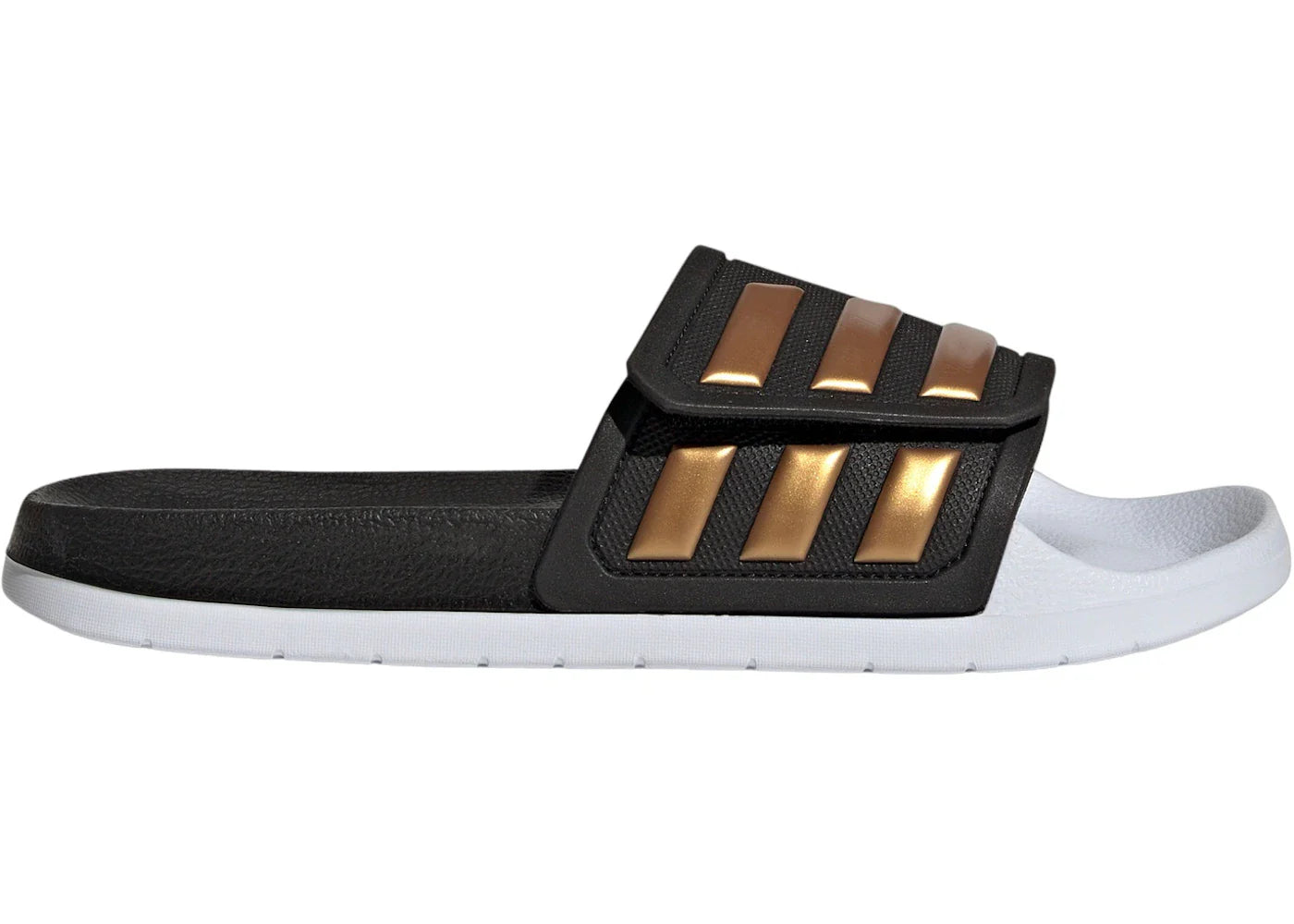 adidas Adilette TND Slides Core Black Tactile Gold Metallic Cloud White