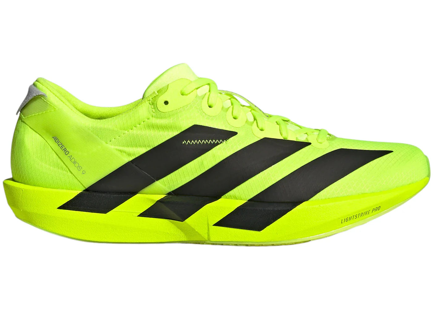 adidas Adizero Adios 9 Lucid Lemon Core Black Halo Silver (Women's)