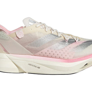adidas Adizero Adios Pro 3 Chalk White Silver Metallic Clear Pink (Women's)